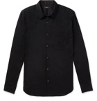 Theory - Mendon Irving Stretch-Cotton Poplin Shirt - Black