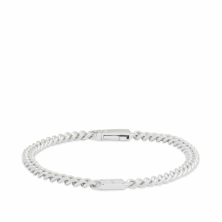Photo: NUMBERING Men's Curb Chain Bracelet in Silver