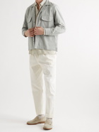 Stòffa - Camp-Collar Cotton-Twill Shirt - Gray