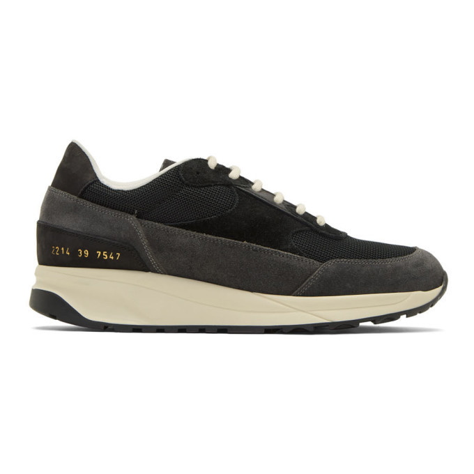 Photo: Common Projects Black Classic Track Sneakers