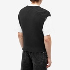 Han Kjobenhavn Men's Cotton Knit Vest in Black