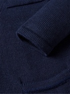Inis Meáin - Pub Alpaca, Merino Wool, Cashmere and Silk-Blend Jacket - Blue