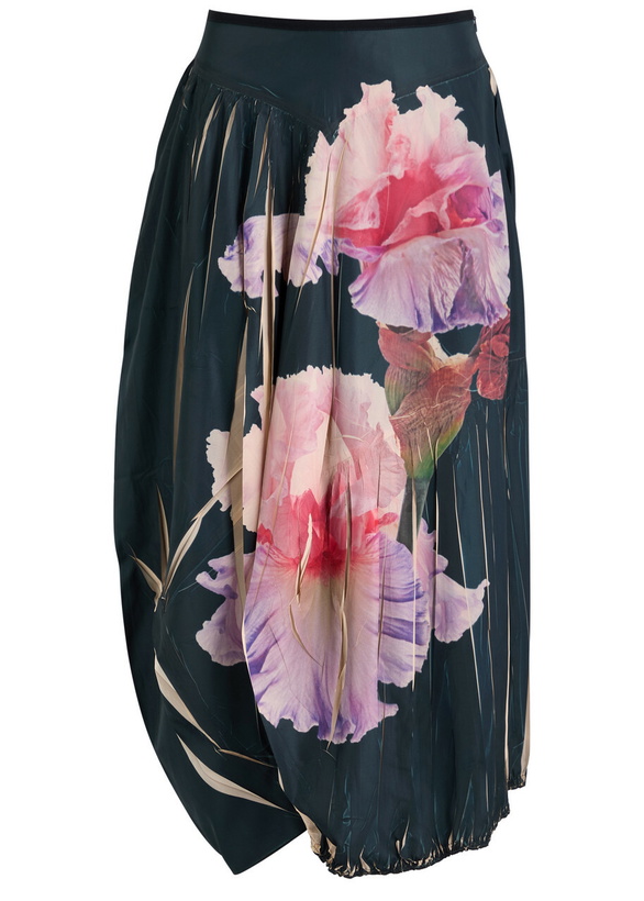 Photo: High Celebrate Satin Midi Skirt Multicoloured 1