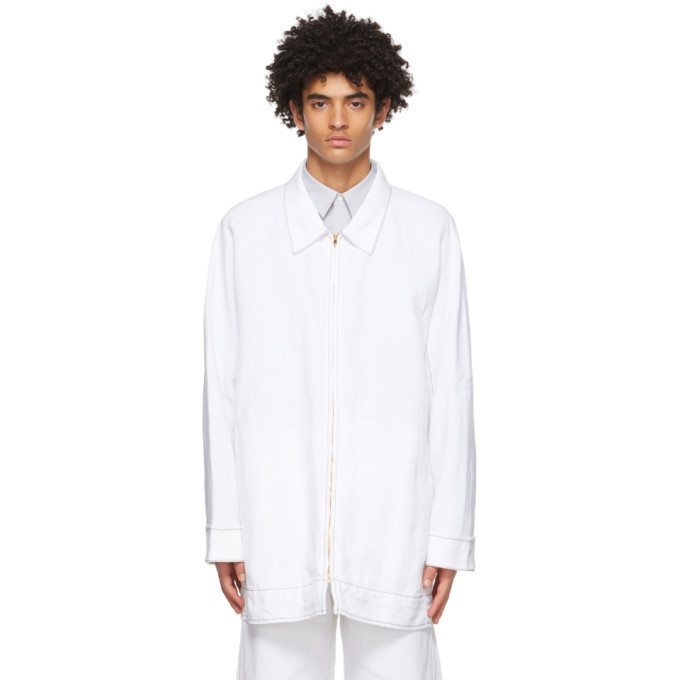 Photo: OVERCOAT White Summer Linen Jacket