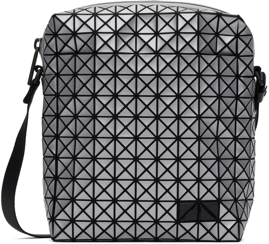 Bao Bao Issey Miyake Voyager Crossbody Bag In Silver