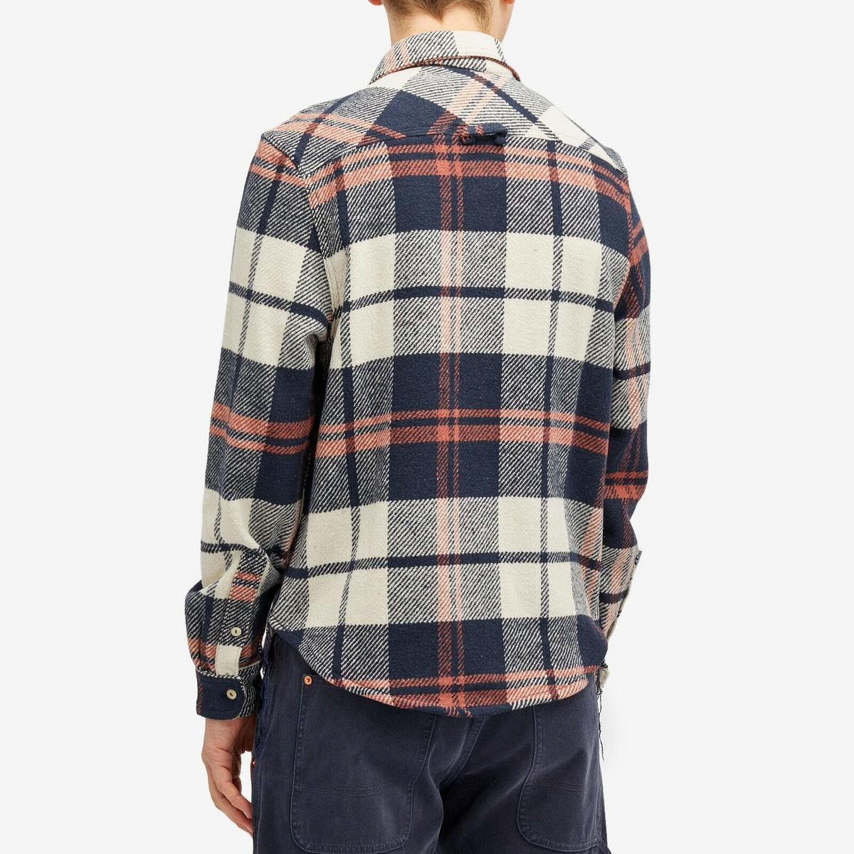 Dubbleware Men's Barrington Brushed Flannel Shirt in Tan Plaid