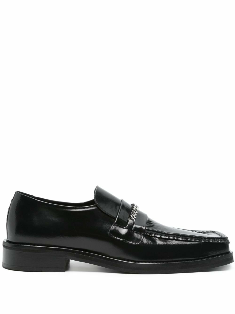 MARTINE ROSE Bulb-toe Leather Mules Martine Rose