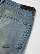 AMIRI - Thrasher Plus Skinny-Fit Distressed Jeans - Blue