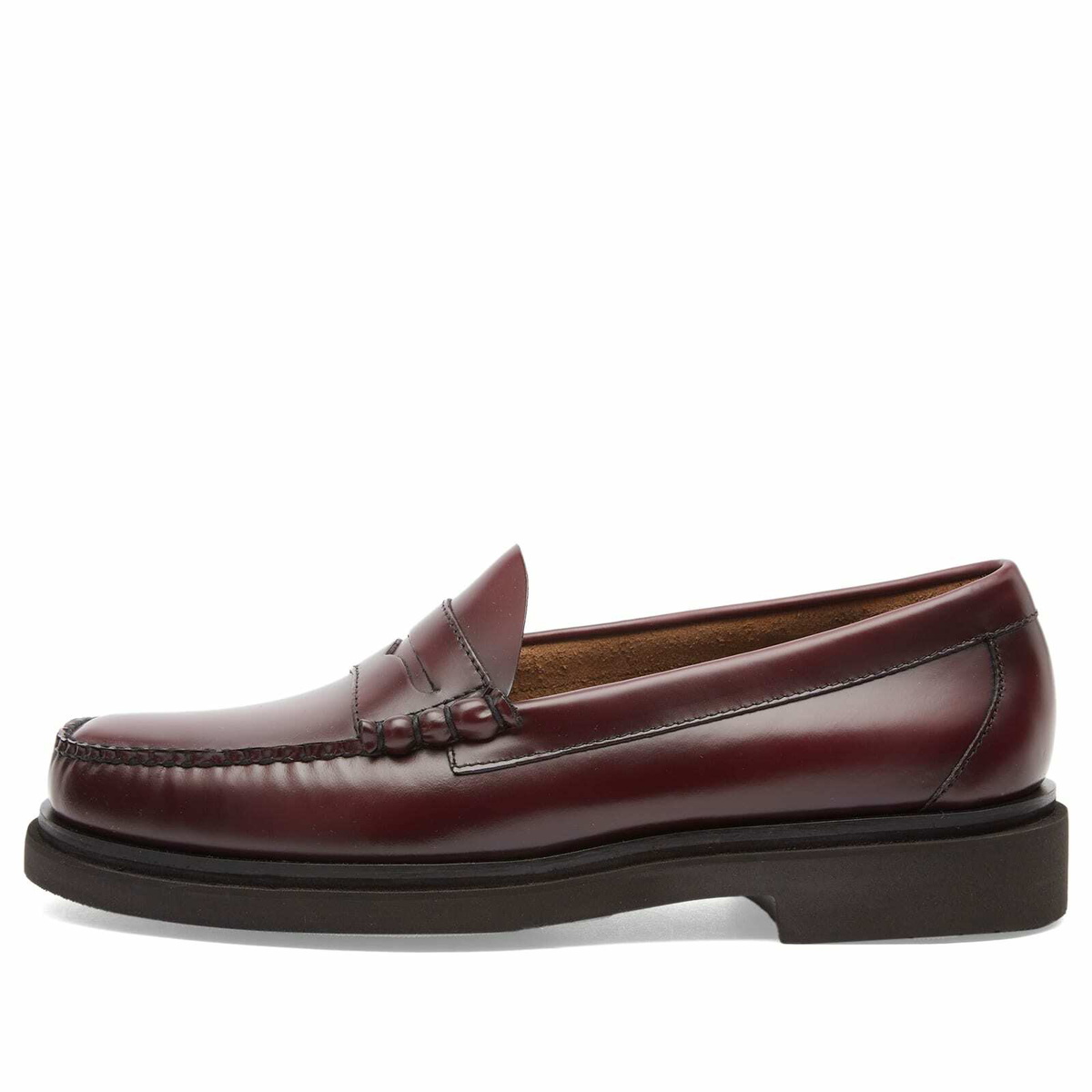Bass Weejuns Men's Larson Step Loafer in Wine Leather