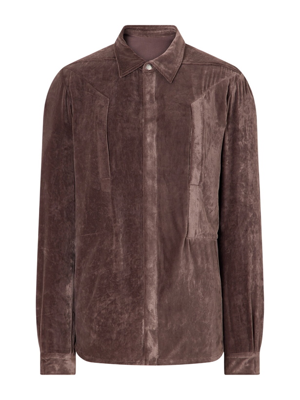 Photo: Rick Owens - Fogpocket Velour Jacket - Purple