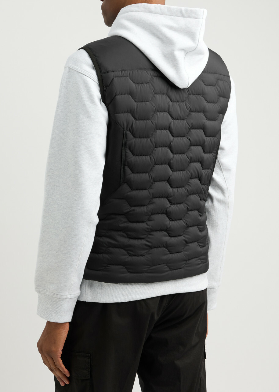 Moose Knuckles Granite Quilted Nylon Gilet Black