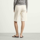 Auralee Women's Denim Wide Shorts in Ivory White