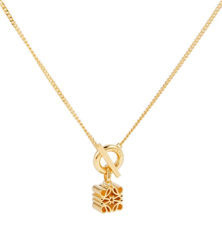 Photo: Loewe - Anagram 24kt gold-plated sterling silver necklace