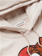 FLAGSTUFF - Printed Fleece-Back Cotton-Blend Jersey Hoodie - Neutrals