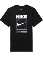 NIKE TRAINING - Printed Dri-FIT T-Shirt - Black