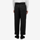 Jil Sander Men's Belted Wool Gabardine Trousers in Black