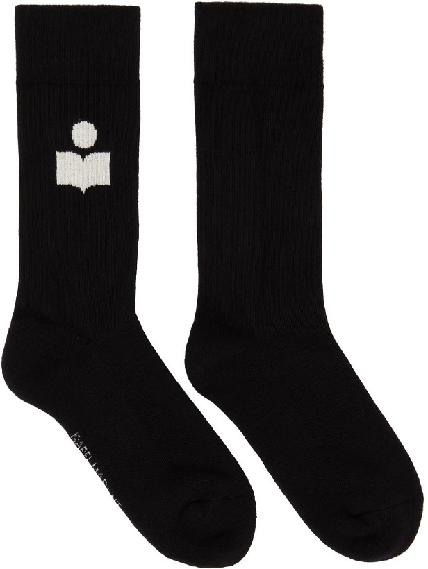 Photo: Isabel Marant Black Sporty Logo Socks