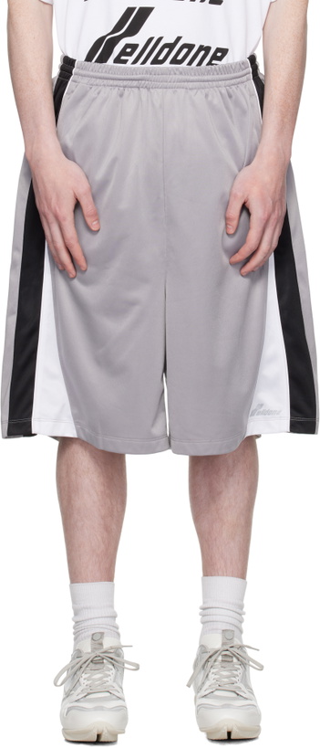 Photo: We11done Gray Se11done Track Shorts
