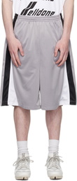 We11done Gray Se11done Track Shorts