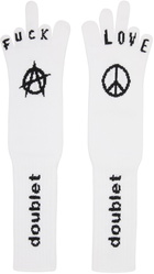 Doublet White Finger Sign Socks