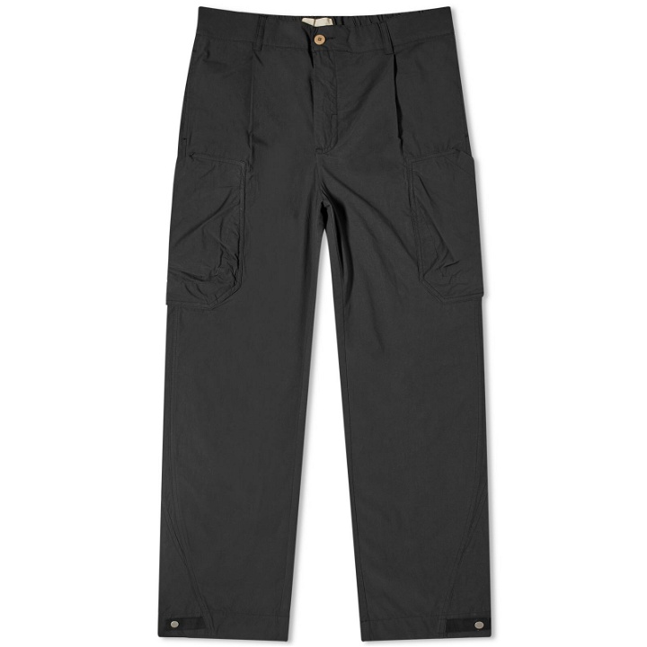 Photo: Folk Men's Prism Cargo Pants in Black Washed