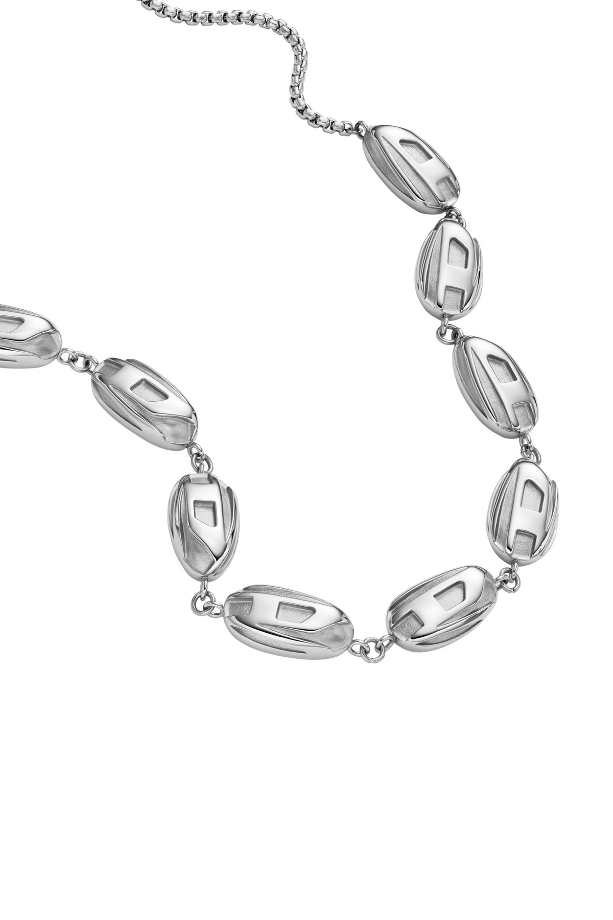 Diesel Stainless steel chain necklace - Necklaces - Unisex - Silver