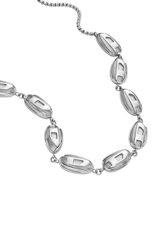 Photo: Diesel Stainless steel chain necklace - Necklaces - Unisex - Silver