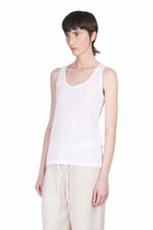 120% Lino Tank Top In White Linen