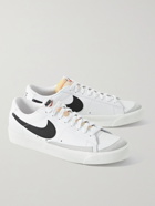 Nike - Blazer Low '77 Suede-Trimmed Leather Sneakers - White