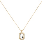 IN GOLD WE TRUST PARIS Gold Leather Ice Long Necklace