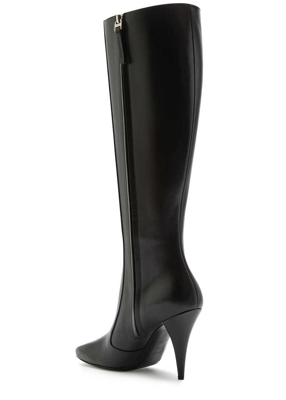 Givenchy Sliced 95 Leather Knee-high Boots Black