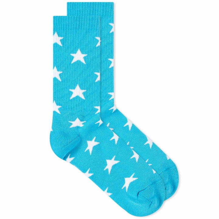 Photo: ERL Unisex Terry Stars Sock in Blue