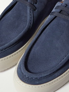 Mr P. - Larry Regenerated Suede by evolo® Derby Shoes - Blue