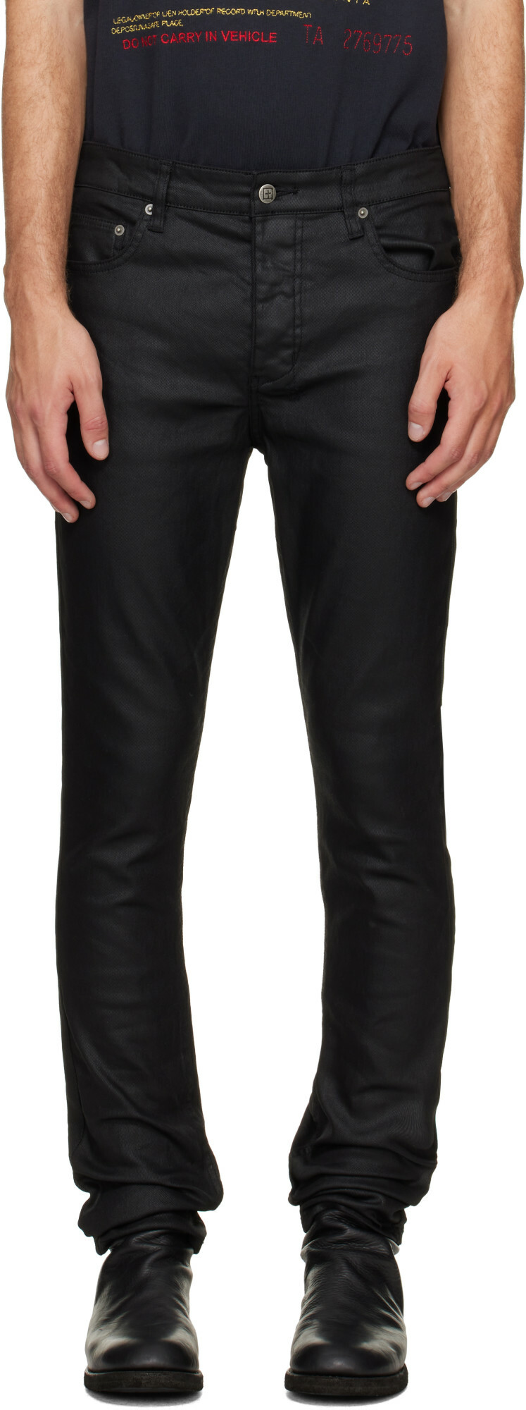 Ksubi Black Chitch Wax Jeans