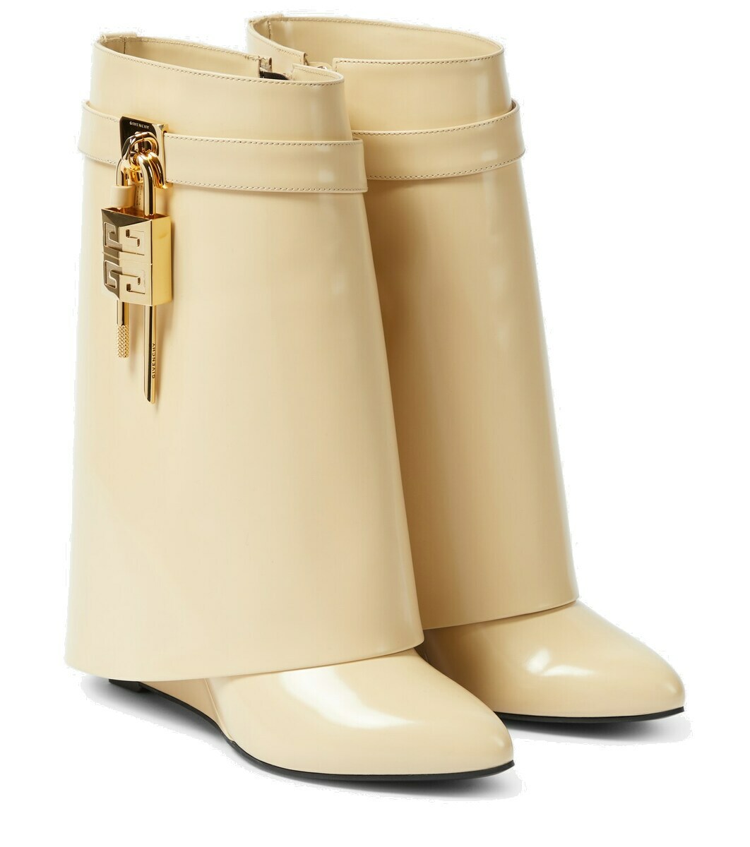 Givenchy Shark Lock leather ankle boots Givenchy