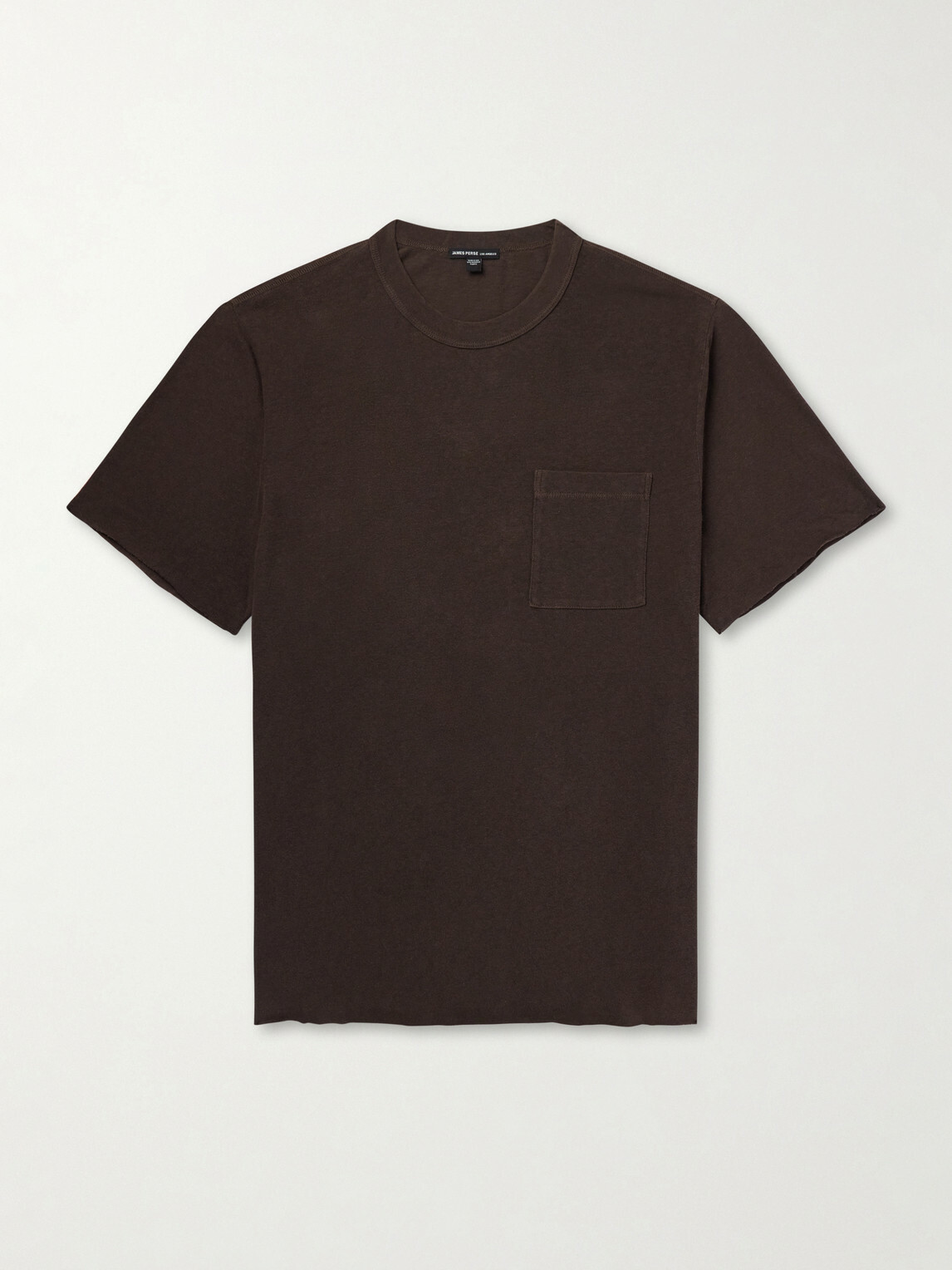 James Perse - Distressed Cotton-Jersey T-Shirt - Brown