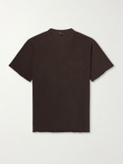 James Perse - Distressed Cotton-Jersey T-Shirt - Brown