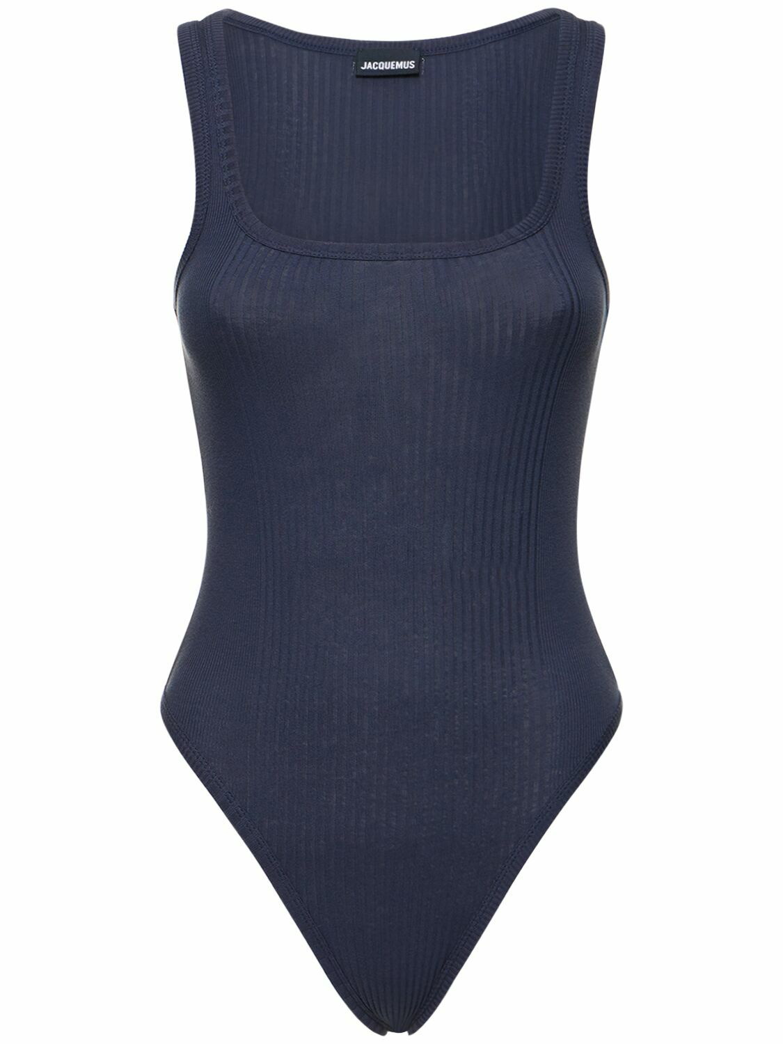 JACQUEMUS - Le Body Caraco Cotton Knit Bodysuit Jacquemus