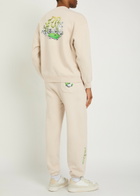 Malbon Grateful Dead Printed Cotton Sweatshirt Beige