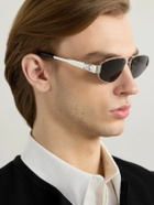 CELINE - Aviator-Style Silver-Tone Sunglasses