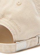 Ganni Logo-appliquéd Cotton cap - Cream - One Size
