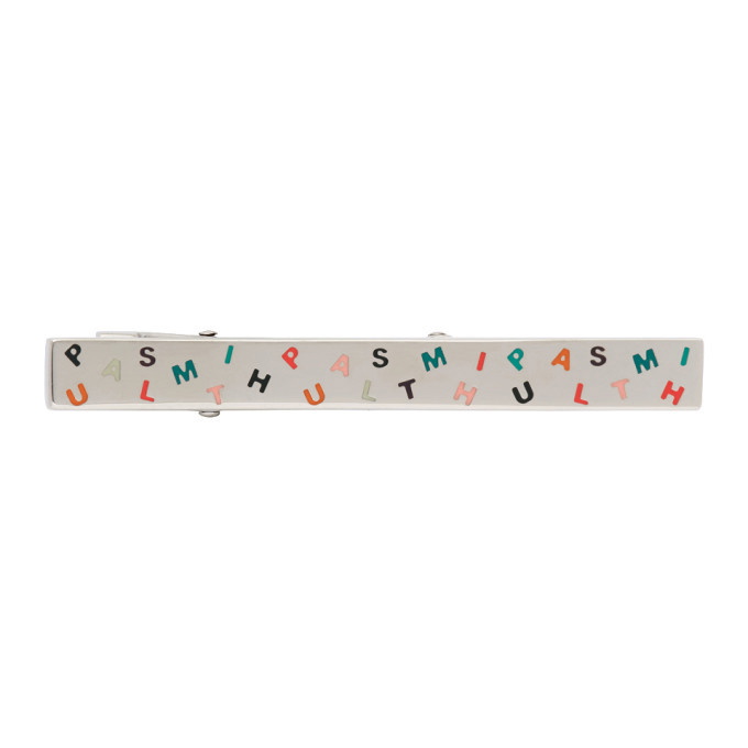 Photo: Paul Smith Silver and Multicolor Letters Tie Pin