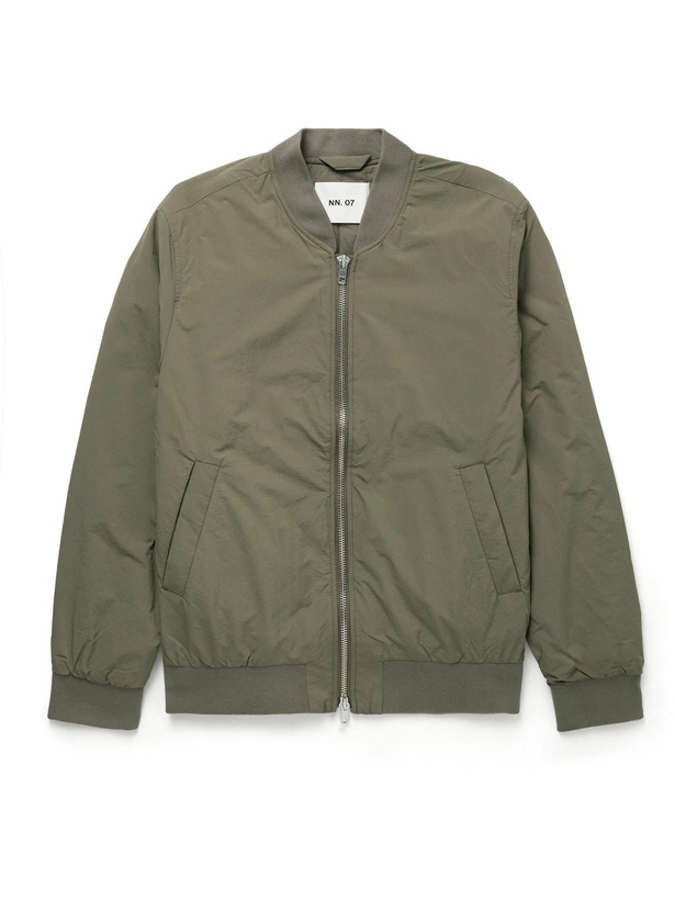 Photo: NN07 - Dixon 8280 Recycled-Shell Bomber Jacket - Green