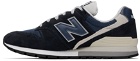 New Balance Navy & Gray 996v2 Sneakers