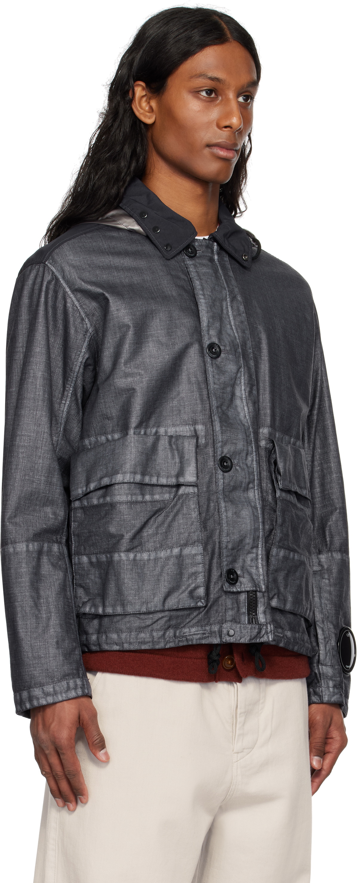 ジャケット・アウター cpcompany 25ss RAFIA MILLE JACKET C.P. Company Rafia Mille Jacket | Blue | FARFETCH ID