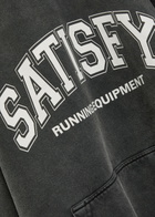 Satisfy Softcell Hooded Cotton Sweatshirt Black