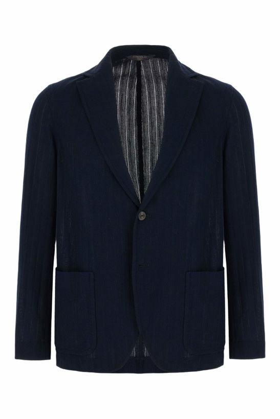 Photo: Circolo 1901 Navy Blue Cotton Blazer