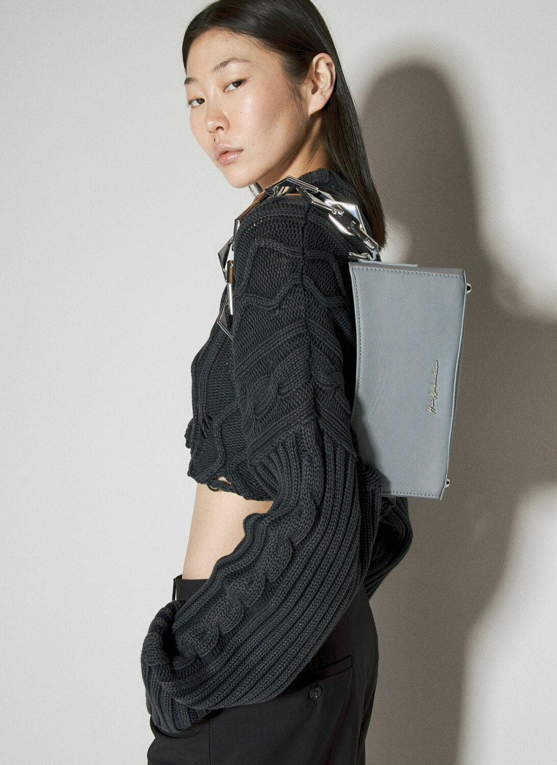 Han Kjøbenhavn Diamond Chain Leather Shoulder Bag