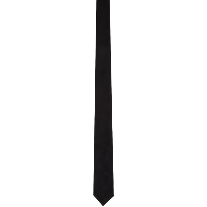 Photo: Saint Laurent Black Reps Tie