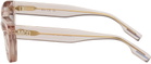 MCQ Pink Angular Sunglasses